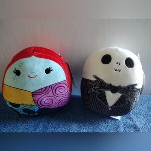 SALLY & JACK Nightmare before Christmas Squishmallows NWT
